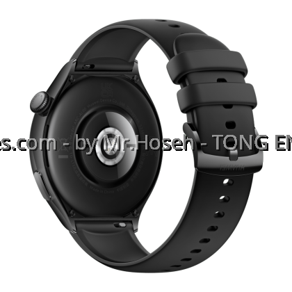 HUAWEI WATCH 4 LTE Black Stainless Steel Case Fluoroelastomer Strap 