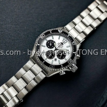 Orient Panda Solar Chronograph Men Sports Watch RA-TX0203S