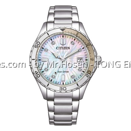 Citizen Marine Lady Eco-Drive MOP Dial Watch FE6170-88D