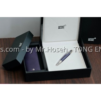 Montblanc Boheme Jewels Amethyst Violet Leather Ballpoint Pen 9926