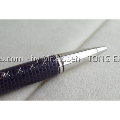 Montblanc Boheme Jewels Amethyst Violet Leather Ballpoint Pen 9926