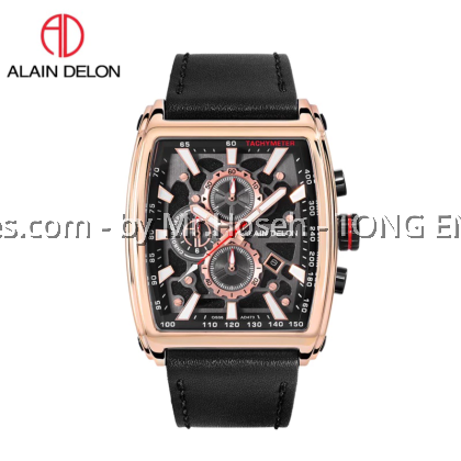 Alain Delon Men Rectangular XL AD473-1532C