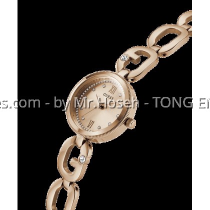 GUESS Ladies Rose Gold Tone Analog Watch 30mm GW0759L3