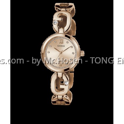 GUESS Ladies Rose Gold Tone Analog Watch 30mm GW0759L3
