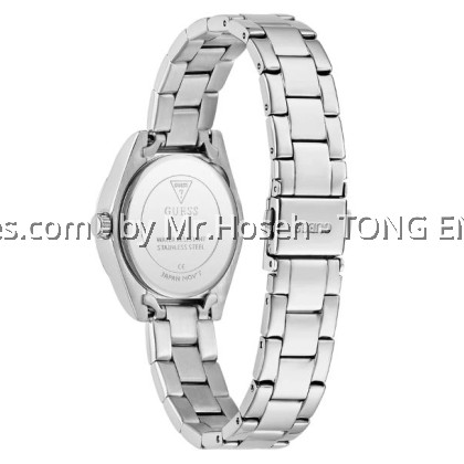 GUESS Ladies Silver Tone Analog Watch 30mm GW0841L4