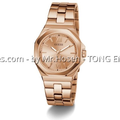 Guess Empress Rose Gold-Tone Round Analog Watch 34mm GW0873L3