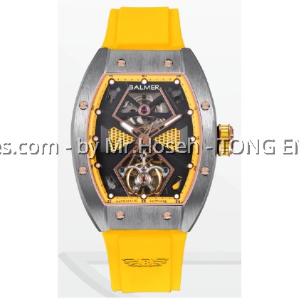 Balmer XXL Tonneau Mechanical Dial Automatic Open Heart Skeleton 8192G BK-42