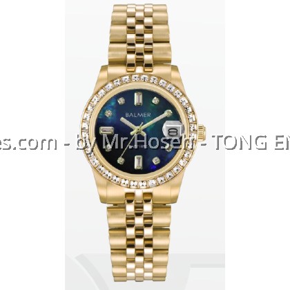 Balmer Grace Crystal Bezel 32mm Lady Watch 8191L GP-5