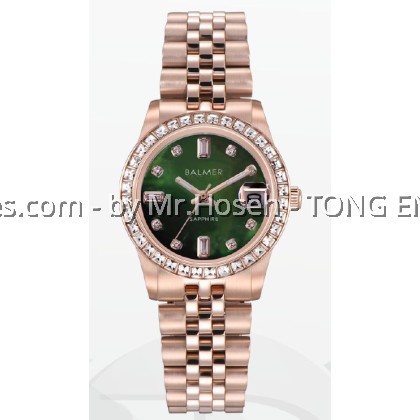Balmer Grace Crystal Bezel 32mm Lady Watch 8191L RG-6
