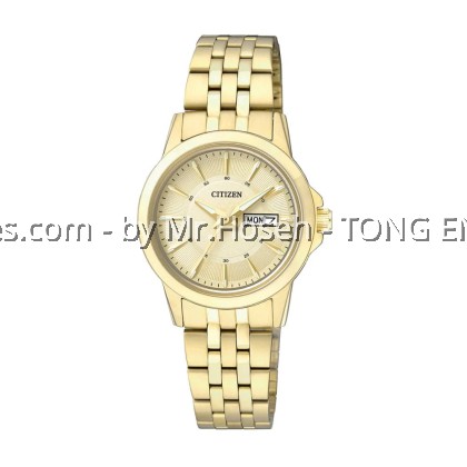 Citizen Gold Dial Ladies Quartz Watch EQ0603-59P Citizen Gold Dial Ladies Quartz Watch EQ0603-59P