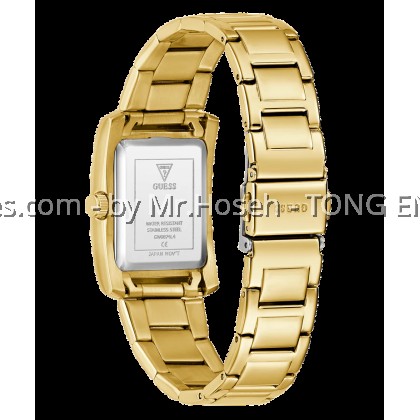 GUESS Ladies Tank Gold Tone Analog 27mm Watch GW0874L4 GUESS Ladies Tank Gold Tone Analog 27mm Watch GW0874L4