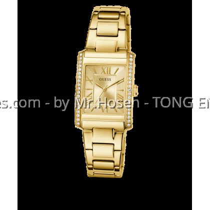 GUESS Ladies Tank Gold Tone Analog 27mm Watch GW0874L4 GUESS Ladies Tank Gold Tone Analog 27mm Watch GW0874L4