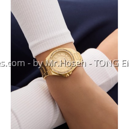 GUESS Ladies Gold Tone Analog 34mm Watch GW0877L2