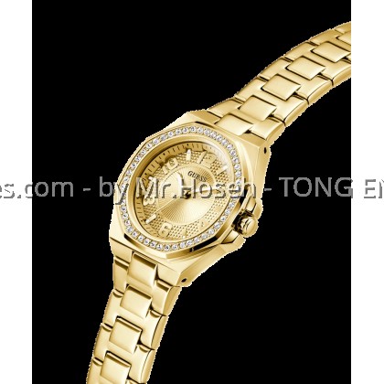 GUESS Ladies Gold Tone Analog 34mm Watch GW0877L2