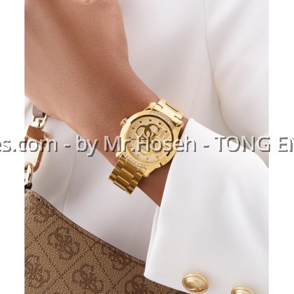 GUESS Ladies Gold Tone Analog 36mm Watch GW0861L2