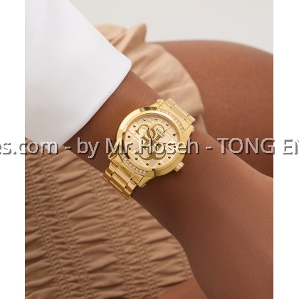 GUESS Ladies Gold Tone Analog 36mm Watch GW0861L2
