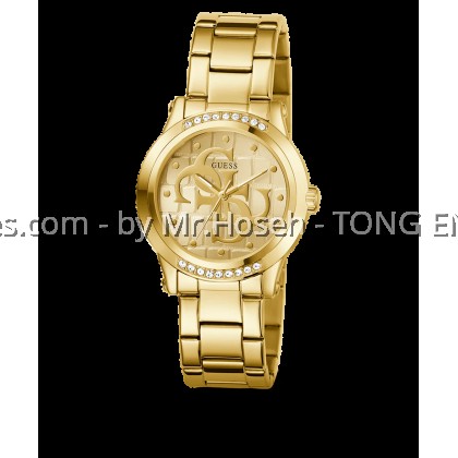 GUESS Ladies Gold Tone Analog 36mm Watch GW0861L2