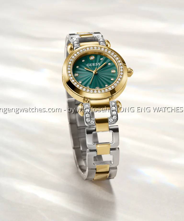 GUESS Ginger Ladies 2-Tone Gold Tone Analog 30mm Watch GW0869L1 display picture 1