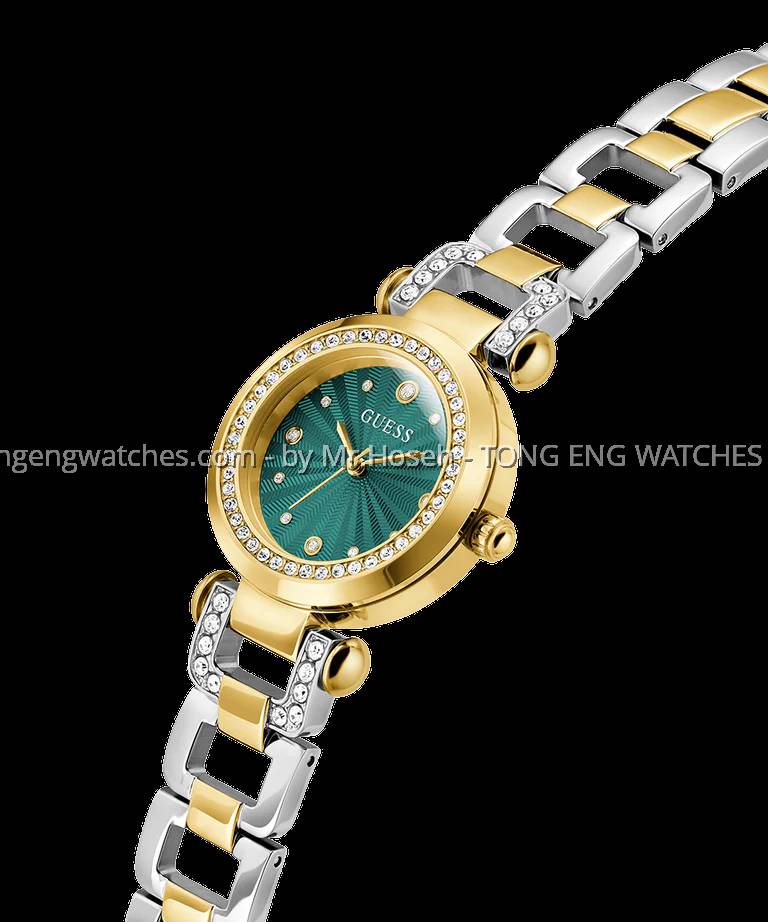 GUESS Ginger Ladies 2-Tone Gold Tone Analog 30mm Watch GW0869L1 display picture 3