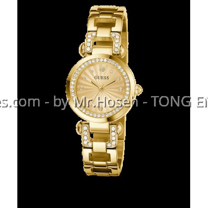 GUESS Ginger Ladies Gold Tone Analog 30mm Watch GW0869L4 GUESS Ginger Ladies Gold Tone Analog 30mm Watch GW0869L4