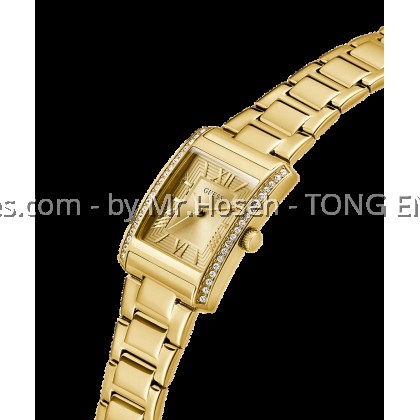 GUESS Tank Ladies Gold Tone Analog 27mm Watch GW0874L4