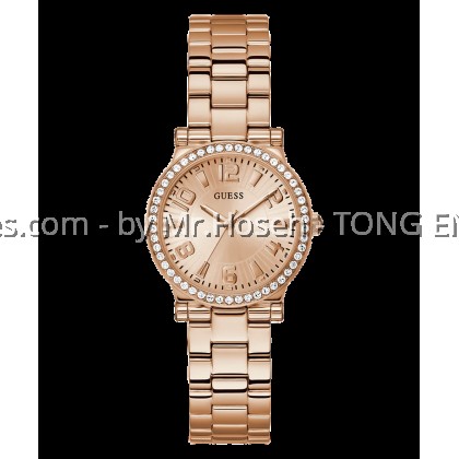 GUESS Ladies Rose Gold Tone Analog 32mm Watch GW0686L3 GUESS Ladies Rose Gold Tone Analog 32mm Watch GW0686L3