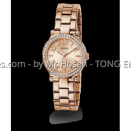 GUESS Ladies Rose Gold Tone Analog 32mm Watch GW0686L3 GUESS Ladies Rose Gold Tone Analog 32mm Watch GW0686L3