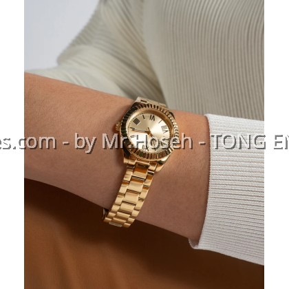 GUESS Mini Luna Ladies Gold Tone Analog 30mm Watch GW0687L2 GUESS Mini Luna Ladies Gold Tone Analog 30mm Watch GW0687L2