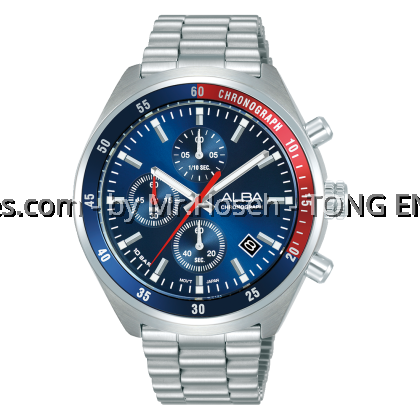 Alba Active Sport Pepsi Chronograph Men Quartz Watch AM3A37X1