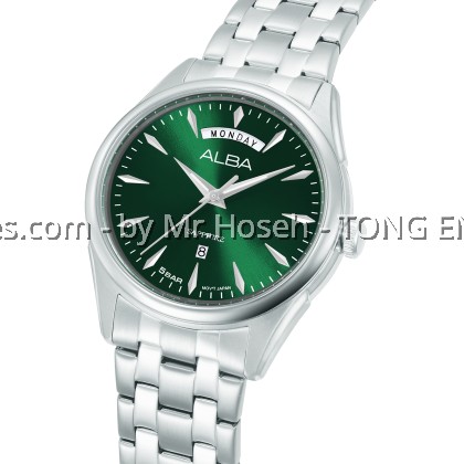 Alba Prestige Day-Date Sapphire Quartz Watch A6B007X1 Alba Prestige Day-Date Sapphire Quartz Watch A6B007X1