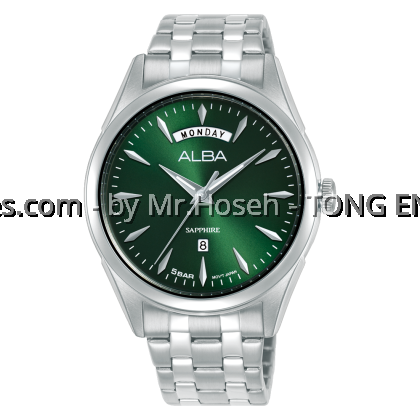 Alba Prestige Day-Date Sapphire Quartz Watch A6B007X1 Alba Prestige Day-Date Sapphire Quartz Watch A6B007X1