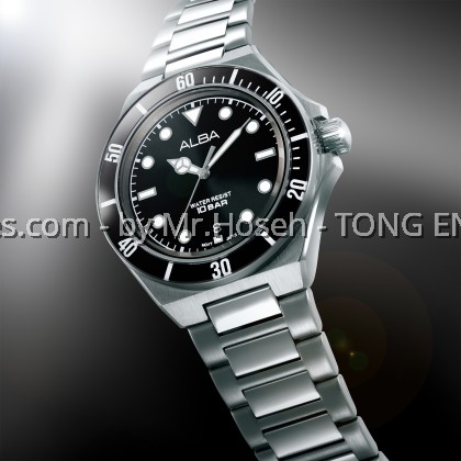 Alba Active Sport 'Black Sub' Quartz AS9W19X1 Alba Active Sport 'Black Sub' Quartz AS9W19X1