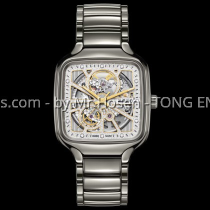 Rado True Square Automatic Open Heart Sparkling 38mm R27083722 Rado True Square Automatic Open Heart Sparkling 38mm R27083722