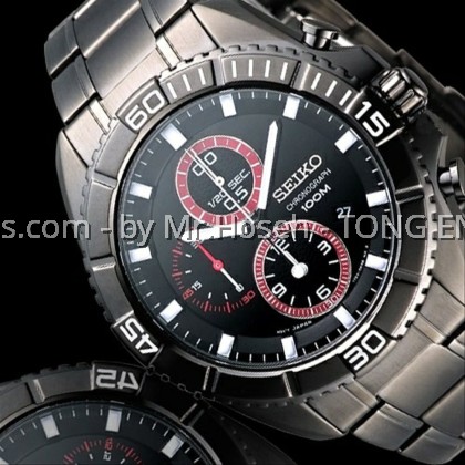 SEIKO CRITERIA CHRONOGRAPH BLACK SNDF25P1