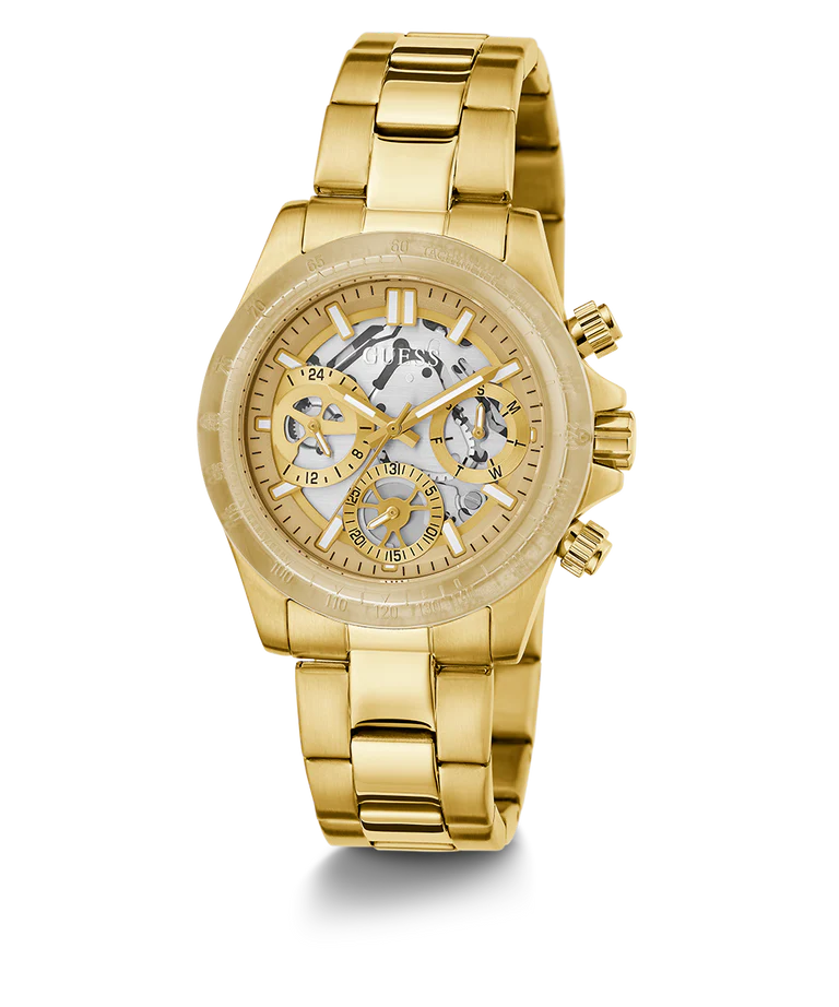 GUESS Ladies Gold Tone 2-Tone Analog Watch 39mm GW0557L1 display picture 1